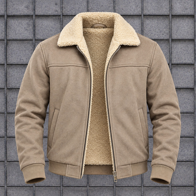 Chaqueta Gamuza Textil Ovejera — Un frente con carácter