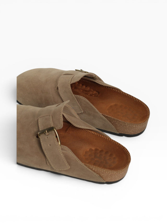MUD - BEIGE HEBILLA (PRE ORDEN) — Talón abierto