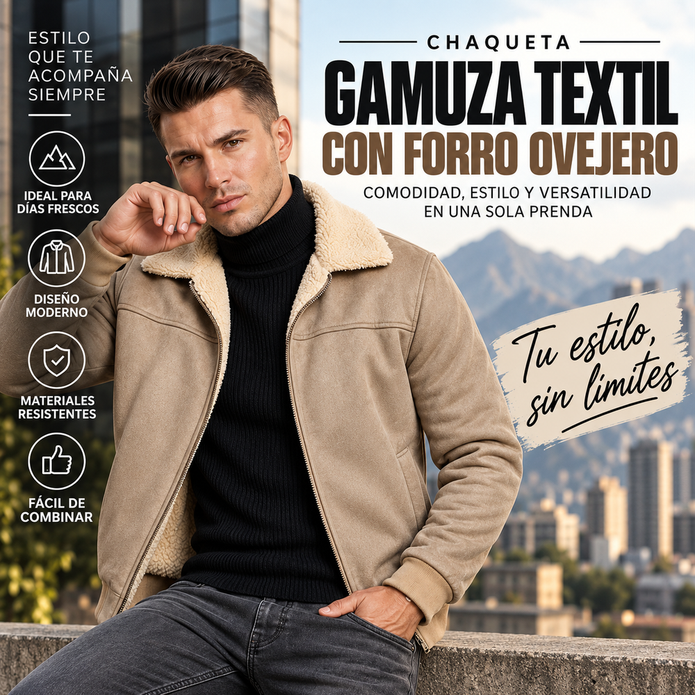 Chaqueta Gamuza Textil Ovejera — foto 1